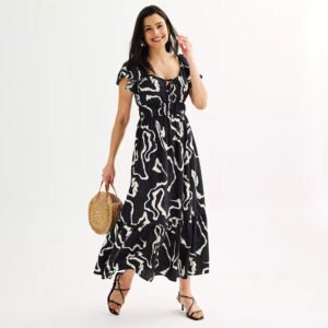 Women's Sleeve Maxi Dress