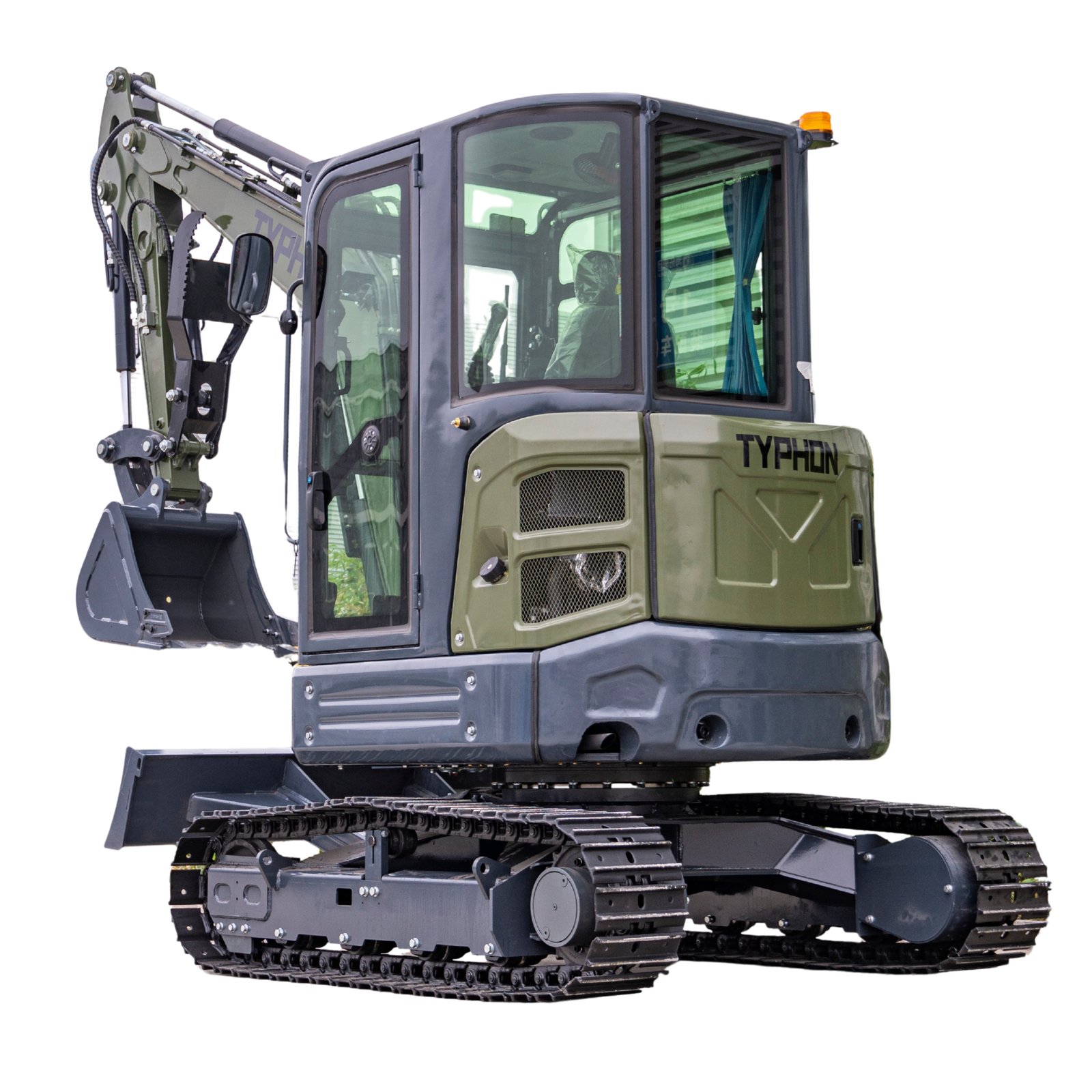 TYPHON KUVOU 4.0 mini excavator Kubota D1703 Diesel engine with 4Ton Operating Weight AC/ Heater - Image 29