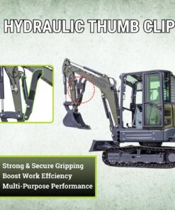 TYPHON KUVOU 4.0 mini excavator Kubota D1703 Diesel engine with 4Ton Operating Weight AC/ Heater - Image 7