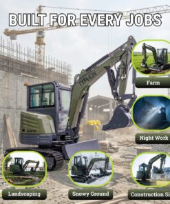 TYPHON KUVOU 4.0 mini excavator Kubota D1703 Diesel engine with 4Ton Operating Weight AC/ Heater - Image 13