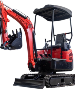 New 4,000 lb TYPHON Lux Mini Excavator Rubber Track with Kubota Diesel Engine