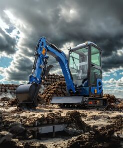 4000 lb TYPHON TERROR XVII Cabin Mini Excavator Kubota D902 - Image 9