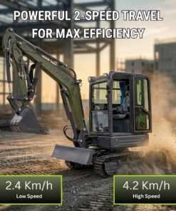 TYPHON KUVOU 4.0 mini excavator Kubota D1703 Diesel engine with 4Ton Operating Weight AC/ Heater - Image 11