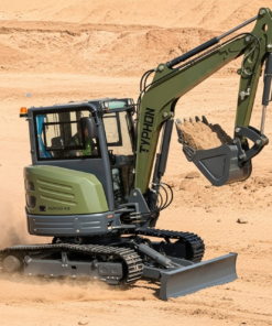 TYPHON KUVOU 4.0 mini excavator Kubota D1703 Diesel engine with 4Ton Operating Weight AC/ Heater - Image 16