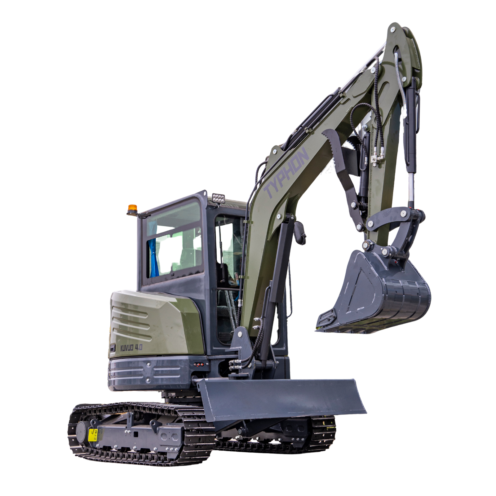 TYPHON KUVOU 4.0 mini excavator Kubota D1703 Diesel engine with 4Ton Operating Weight AC/ Heater - Image 26