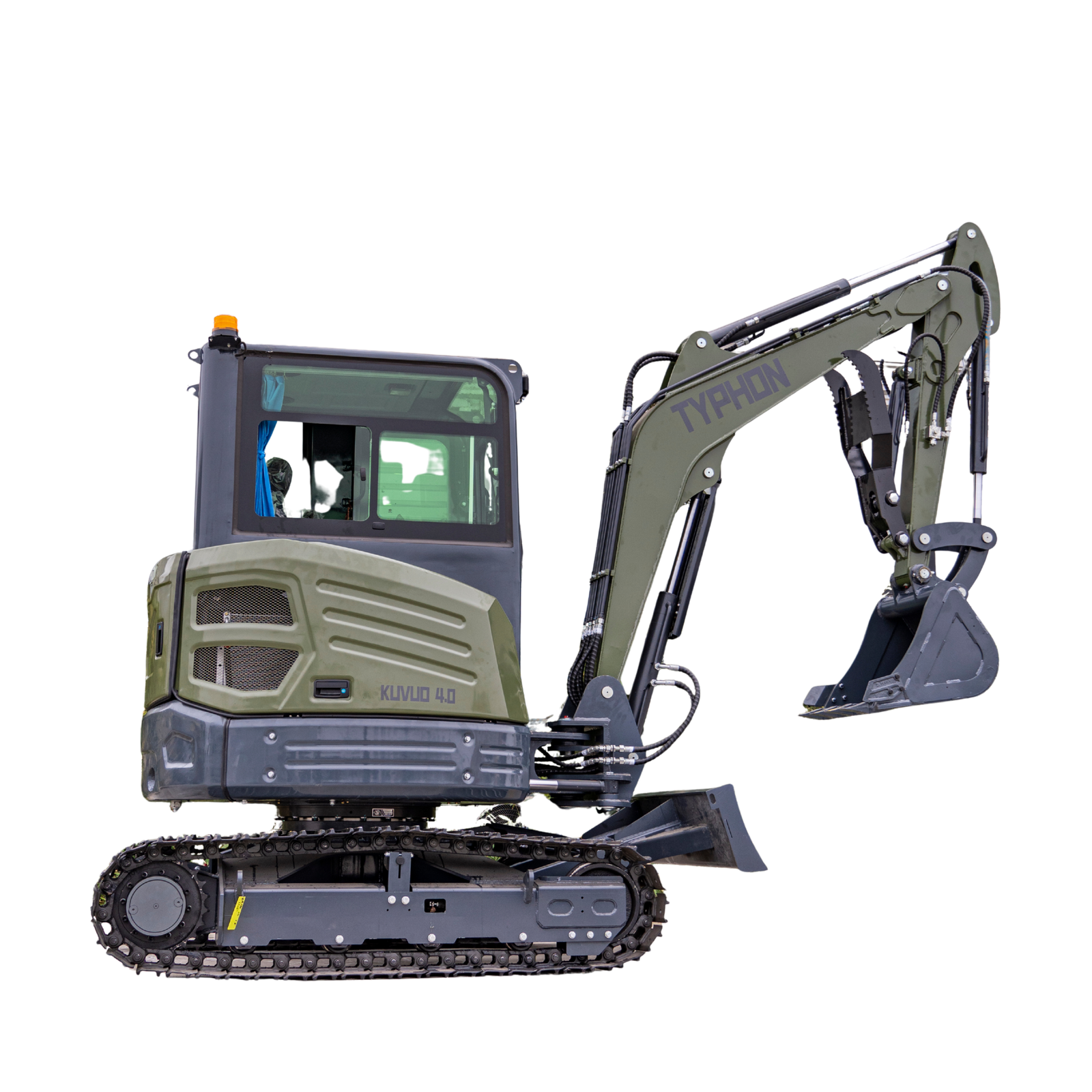 TYPHON KUVOU 4.0 mini excavator Kubota D1703 Diesel engine with 4Ton Operating Weight AC/ Heater - Image 31