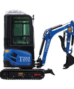 4000 lb TYPHON TERROR XVII Cabin Mini Excavator Kubota D902 - Image 4