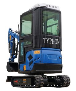 4000 lb TYPHON TERROR XVII Cabin Mini Excavator Kubota D902 - Image 3