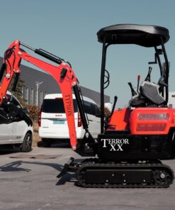 4,000 lb TYPHON TERROR XX RED Mini Excavator Kubota D902 Engine