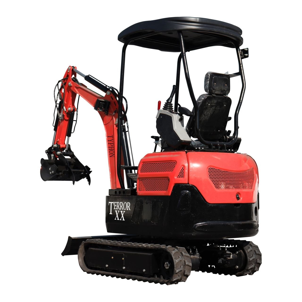 4,000 lb TYPHON TERROR XX RED Mini Excavator Kubota D902 Engine - Image 2