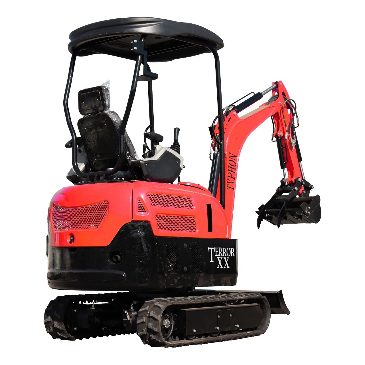4,000 lb TYPHON TERROR XX RED Mini Excavator Kubota D902 Engine - Image 10