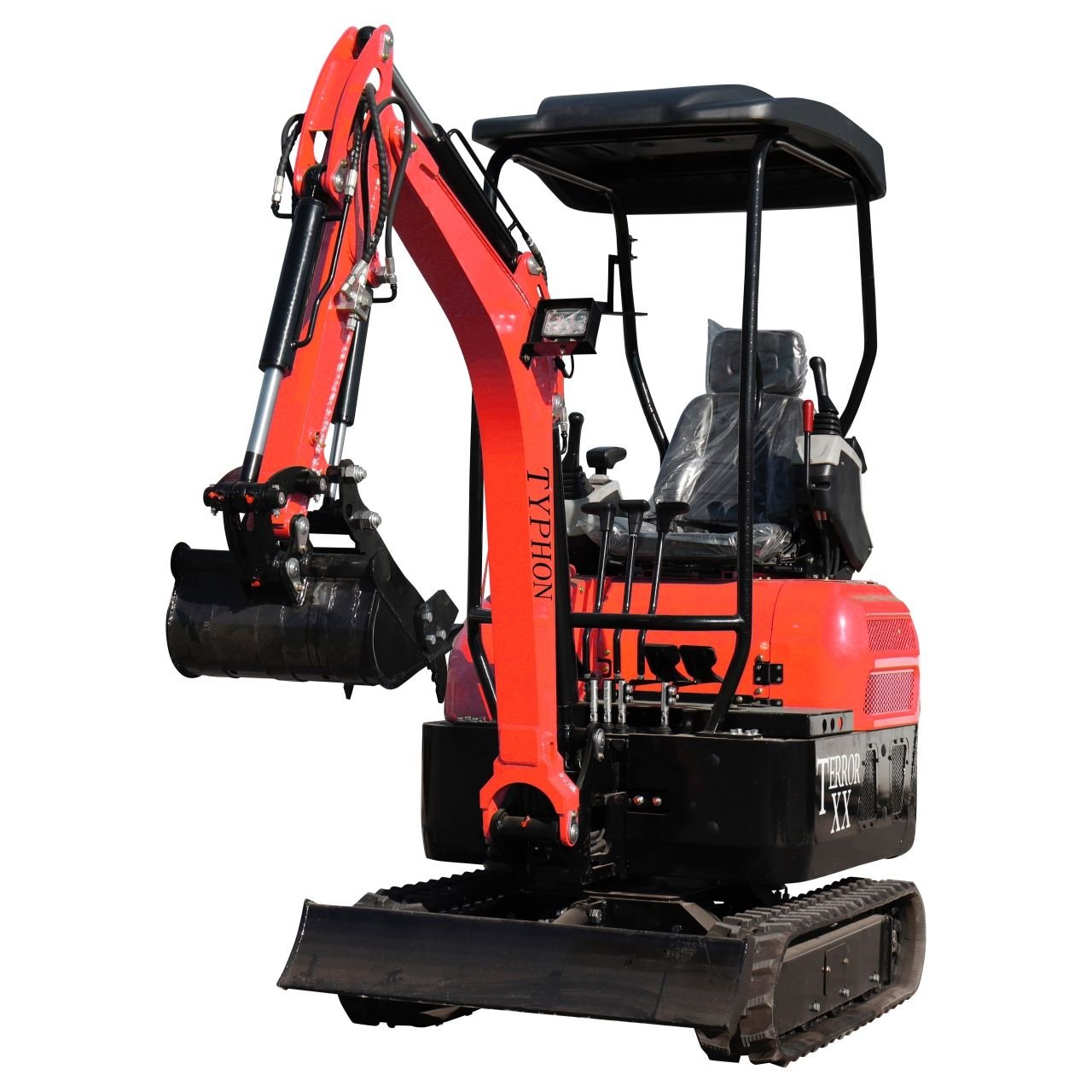 4,000 lb TYPHON TERROR XX RED Mini Excavator Kubota D902 Engine - Image 3