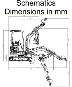 TYPHON 18 FLEX PRO 1.8 Ton Mini Excavator 12 attachments - Image 20