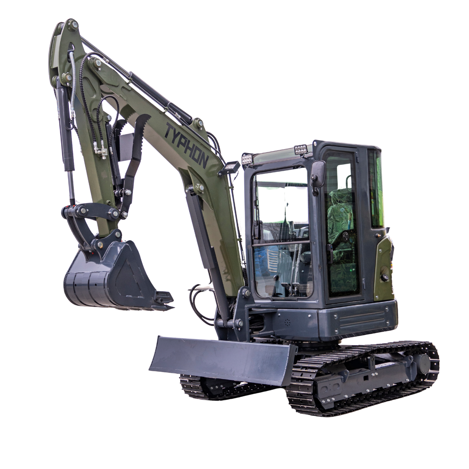 TYPHON KUVOU 4.0 mini excavator Kubota D1703 Diesel engine with 4Ton Operating Weight AC/ Heater - Image 19