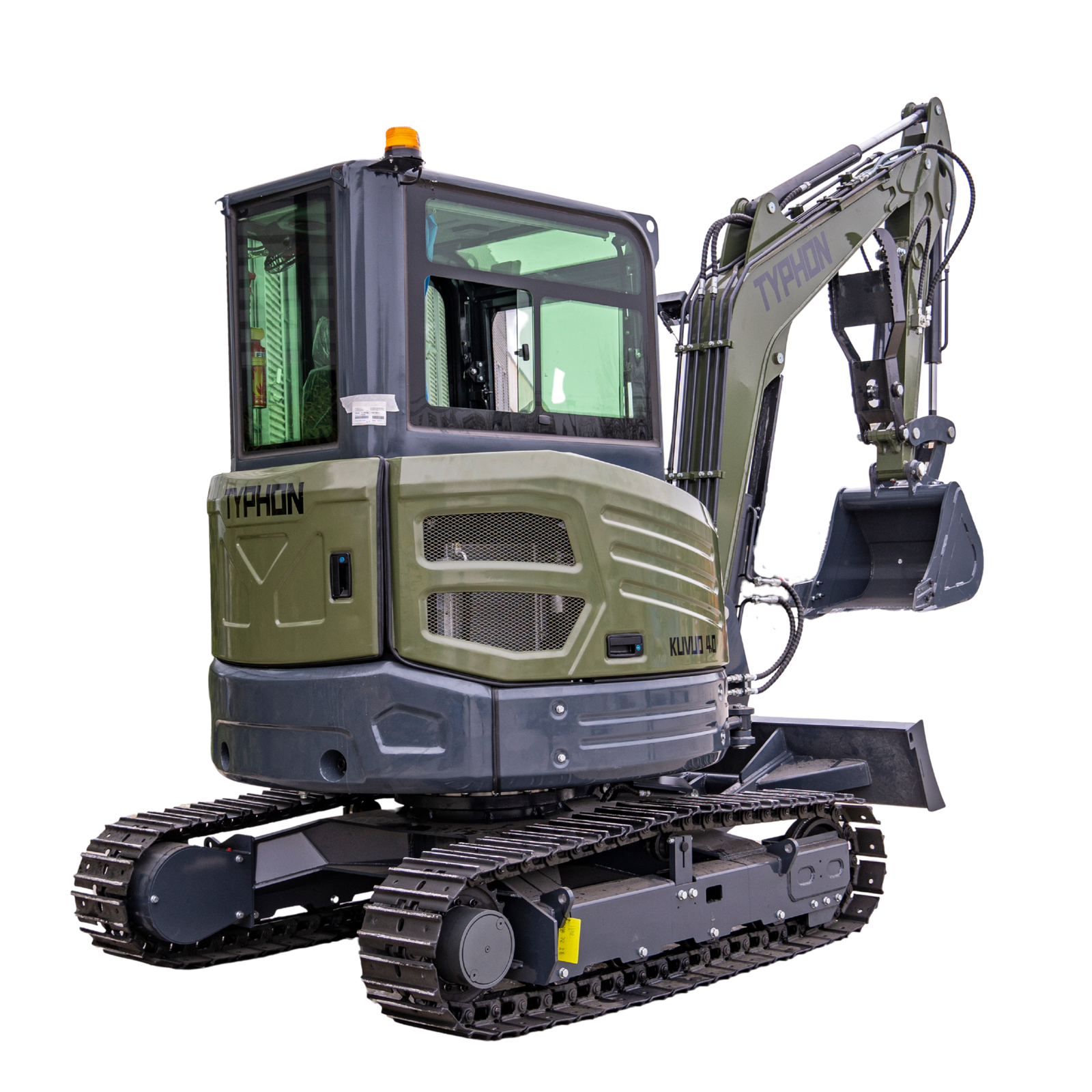 TYPHON KUVOU 4.0 mini excavator Kubota D1703 Diesel engine with 4Ton Operating Weight AC/ Heater - Image 28