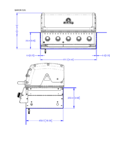 Alternative view of Broil King Baron 520 Built-In