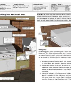 Sunstone Ruby 4 Burner Gas Grill With Infrared - Image 7