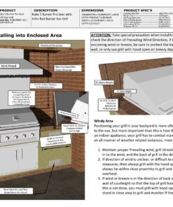 Sunstone Ruby 5 Burner Gas Grill With Infrared - Image 6