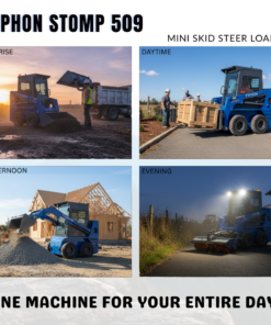 TYPHON STOMP 509 Mini Skid Steer 1.4ton with Kubota D1105  25hp  water cooled 4-Cycle Diesel engine - Image 13