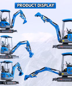New TYPHON TERROR XIX STORM Mini Excavator 4000lbs 20.4hp Kubota D902 engine  Trench Digger with Boom Swing, Canopy, Retractable Tracks - Image 7