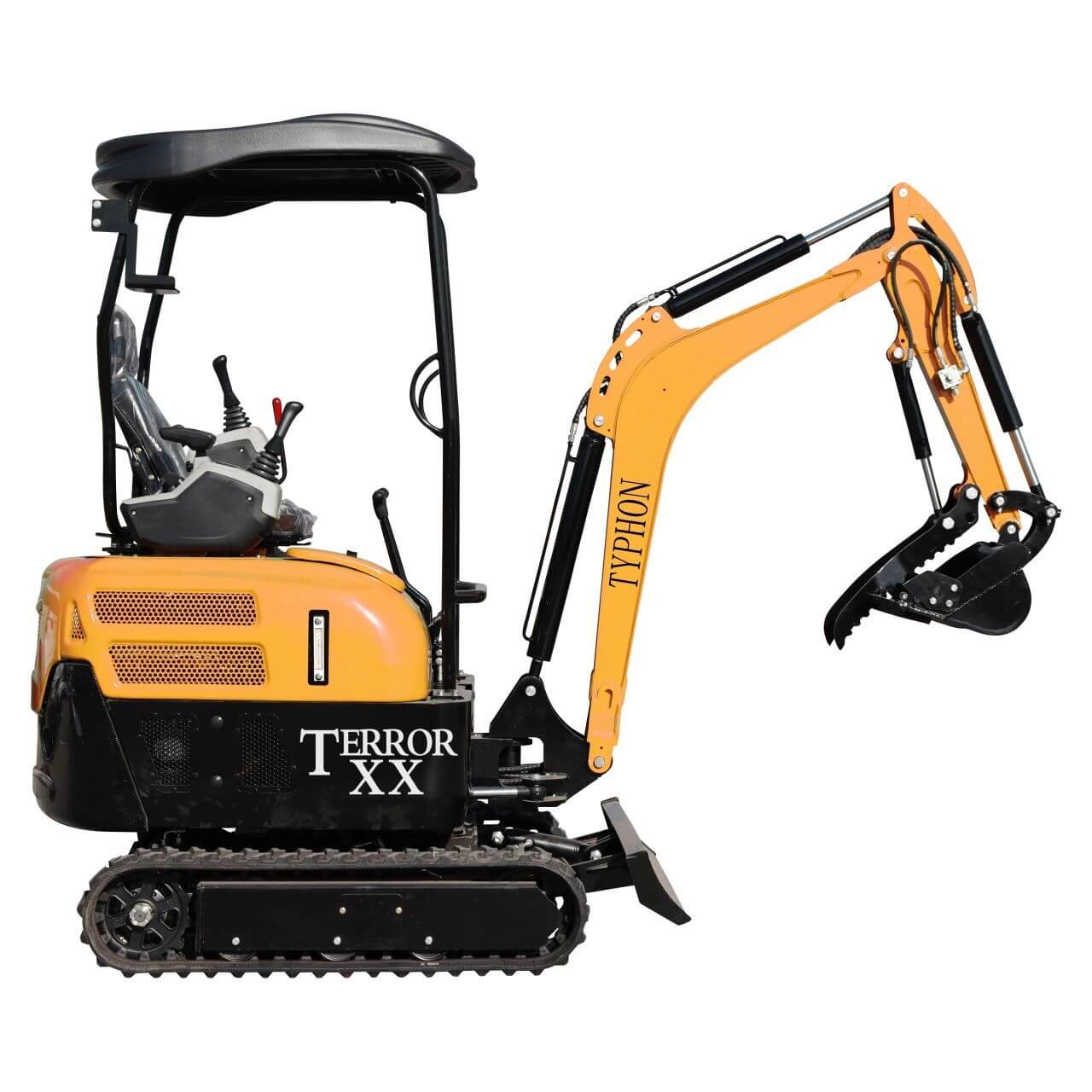 4,000 lb TYPHON TERROR XX Yellow Mini Excavator Kubota D902 Engine - Image 4