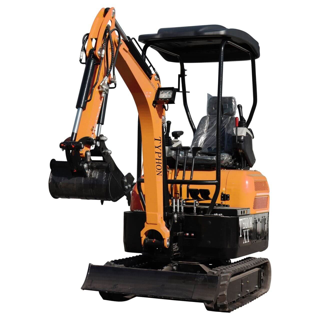 4,000 lb TYPHON TERROR XX Yellow Mini Excavator Kubota D902 Engine - Image 5