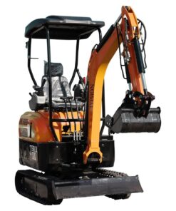 Alternative view of 4,000 lb TYPHON TERROR XX Yellow Mini Excavator Kubota D902 Engine