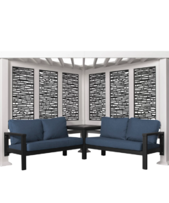 Backyard Discovery Ridgedale Traditional Pergola with Built-in Conversation Seating