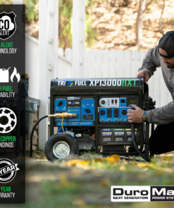 Alternative view of DuroMax XP13000HXT 13,000 Watt Electric Start Tri-Fuel Portable Generator w/ CO Alert