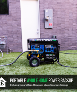 DuroMax XP13000HXT 13,000 Watt Electric Start Tri-Fuel Portable Generator w/ CO Alert - Image 3