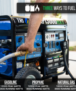 DuroMax XP13000HXT 13,000 Watt Electric Start Tri-Fuel Portable Generator w/ CO Alert - Image 4
