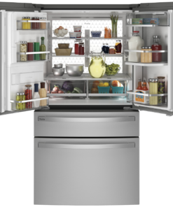 GE Profile 27.9 cu ft Smart Fingerprint Resistant French Door Refrigerator, Stainless Steel - Image 3