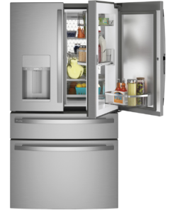 GE Profile 27.9 cu ft Smart Fingerprint Resistant French Door Refrigerator, Stainless Steel - Image 4