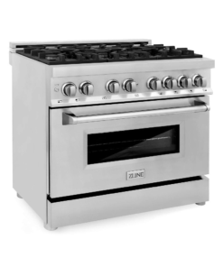 ZLINE 36 in. Professional Dual Fuel Range – Fingerprint Resistant Stainless Steel