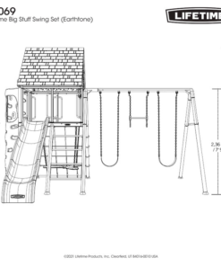 Alternative view of Lifetime Big Stuff Swing Set