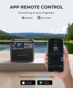 Bluetti Portable Generator 2200W With 350W Solar Panel Included, AC200MAX 2048Wh Solar Generator W/ 4 2200W AC Outlets, Expandable to 8192Wh for Home Backup - Image 4