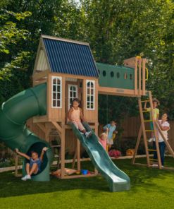 Alternative view of KidKraft Skyway Resort Wooden Swing Set