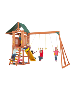 Creative Cedar Designs Cedar Cottage Wooden Swing Set