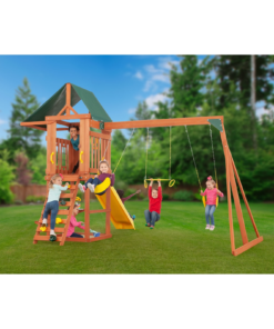 Alternative view of Creative Cedar Designs Cedar Cottage Wooden Swing Set