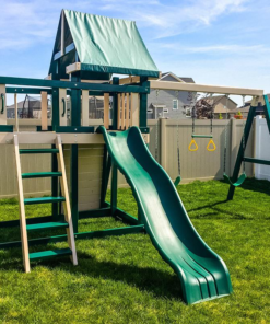 Alternative view of Congo Monkey Playsystem Adventurer Wooden Swing Set