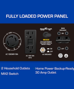 DuroMax XP5500EH 5,500 Watt Portable Dual Fuel Generator - Image 4