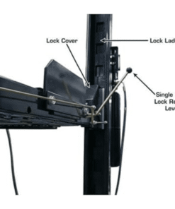 Atlas Automotive Equipment Atlas Equipment Garage PRO8000EXT Extra Tall Portable Hobbyist 8 000 Lb. Capacity 4-Post Lift - Image 7