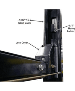 Atlas Automotive Equipment Atlas Equipment Garage PRO8000EXT Extra Tall Portable Hobbyist 8 000 Lb. Capacity 4-Post Lift - Image 8