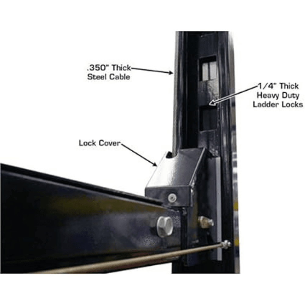 Atlas Automotive Equipment Atlas Equipment Garage PRO8000EXT Extra Tall Portable Hobbyist 8 000 Lb. Capacity 4-Post Lift - Image 8
