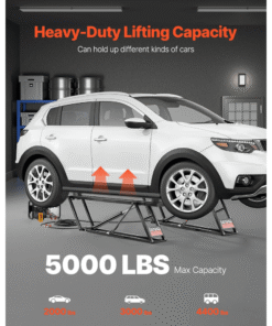 Alternative view of 5,000 LB Adjustable Car Lift with Remote Control – Perfect for Home Garages