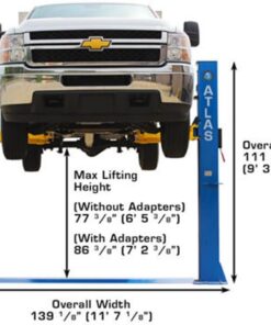 Atlas Automotive Equipment Atlas Equipment BP10000X Commercial Grade Baseplate 10 000 Lb. Capacity 2-Post Lift - Image 4