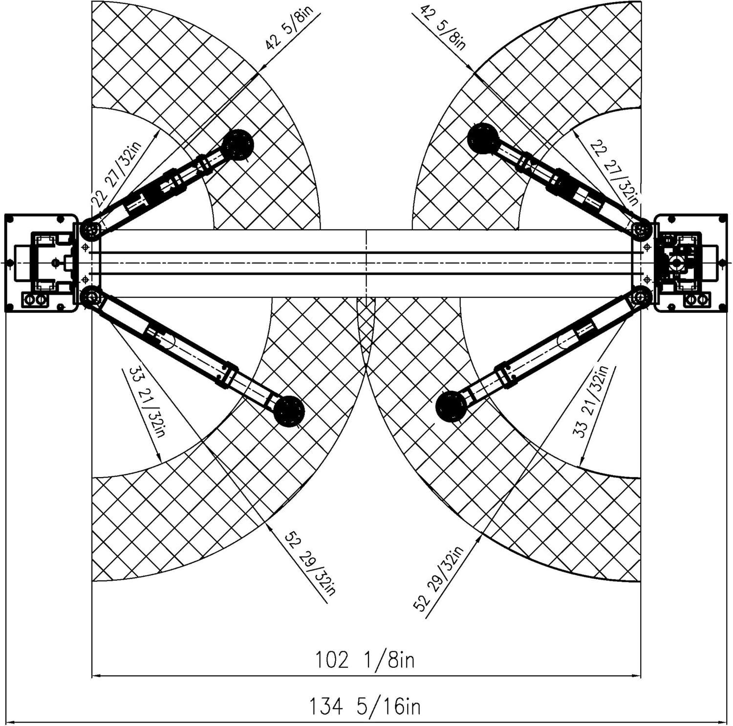 APlusLift HW-10KOH-A 10000LB Two Post Overhead Clear Floor Car Lift/Industry Leading 3 Year Warranty - Image 6