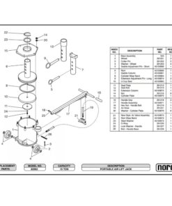Alternative view of 15 Ton Portable Air Lift Jack