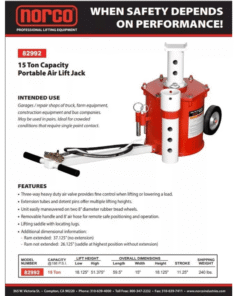 15 Ton Portable Air Lift Jack - Image 3