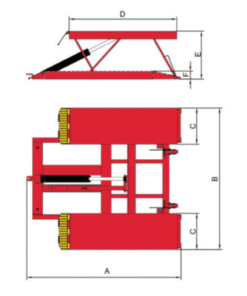 AMGO Hydraulics LR06 Low-Rise Portable Lift 6,000 lbs. - Image 3